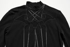 Punk Rave Morrigan Bat Chain Goth Top In Black
