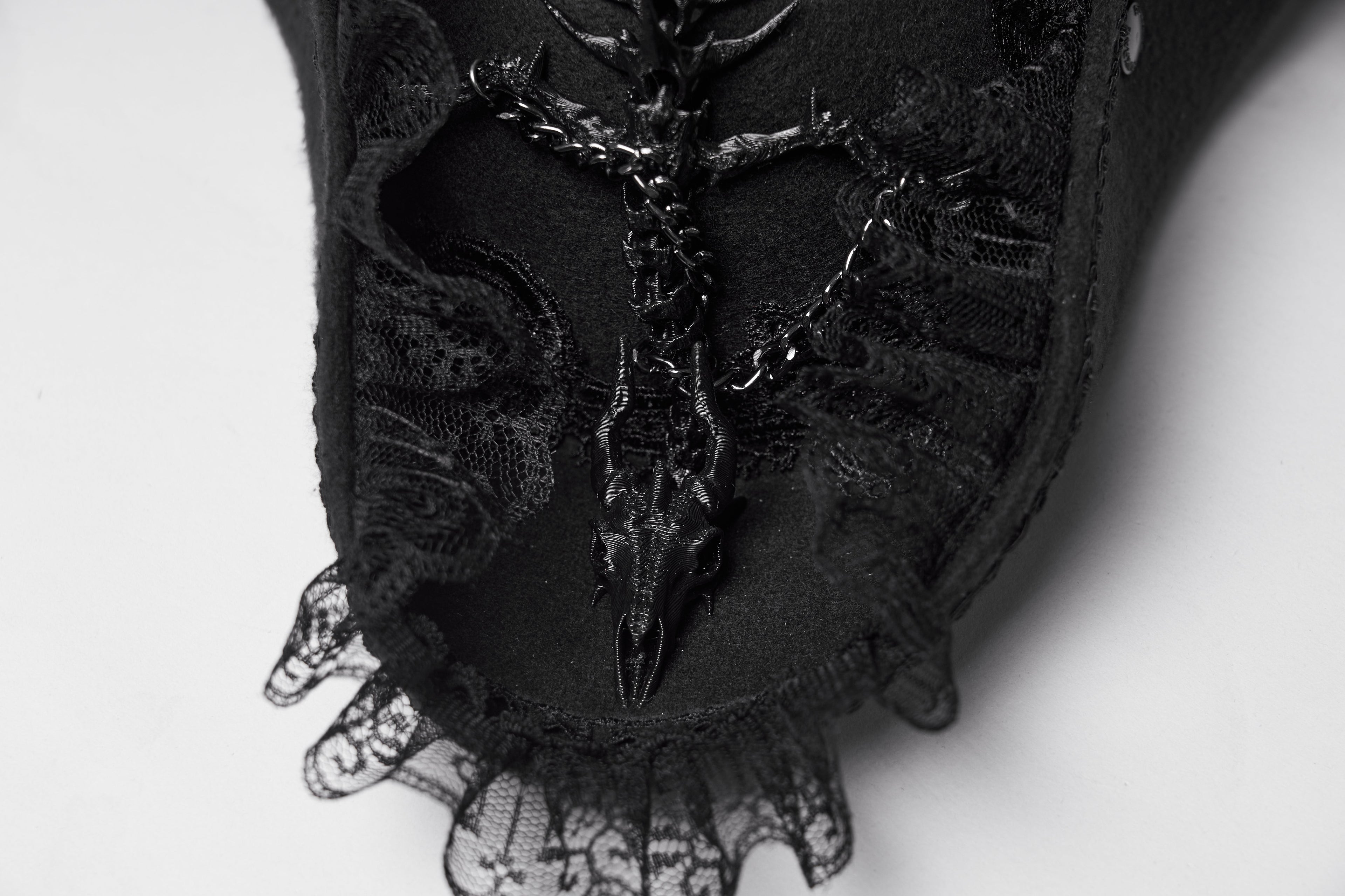 Punk Rave Goth Imprisoned Beast Bone Pirate Hat