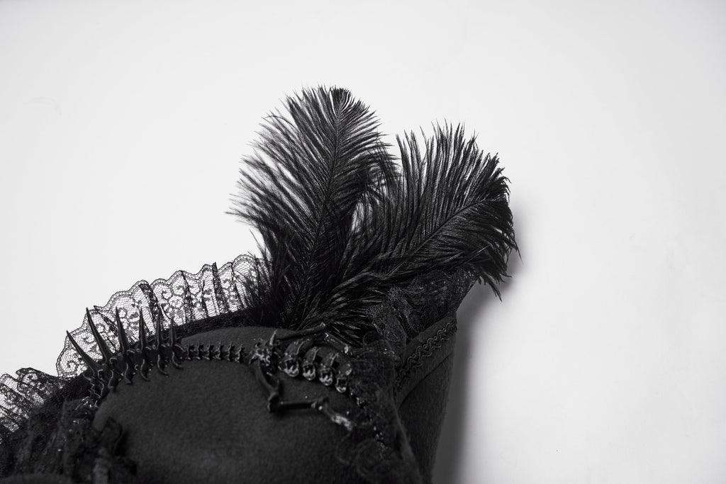 Punk Rave Goth Imprisoned Beast Bone Pirate Hat