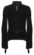 Punk Rave Belladonna Demon’s Hand Velvet T-Shirt in Red