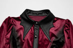 Punk Rave Fawn Gradient Printed Shirt in Red