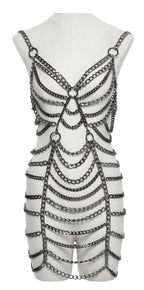 Punk Rave Anslie Metal Chain Dress