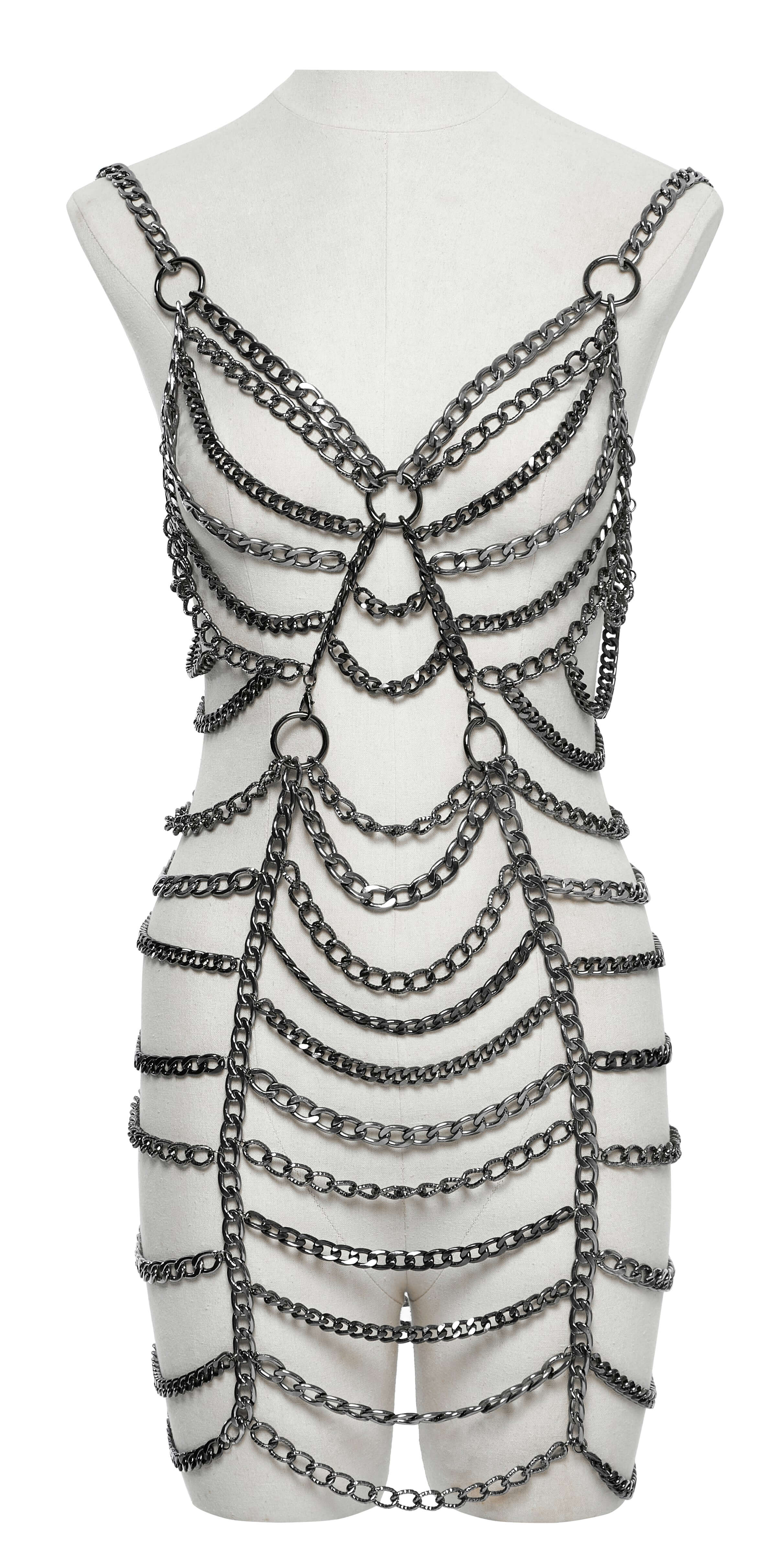 Punk Rave Anslie Metal Chain Dress