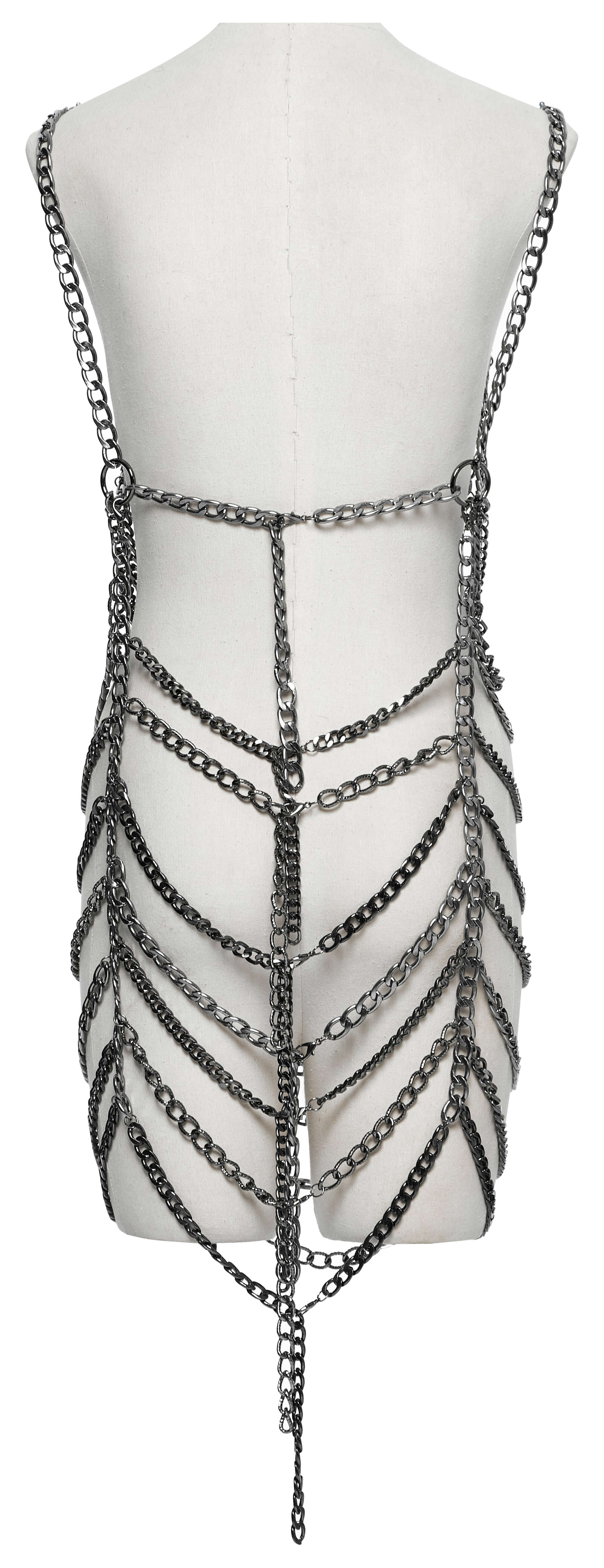 Punk Rave Anslie Metal Chain Dress