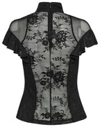 Punk Rave Gothic Applique Top