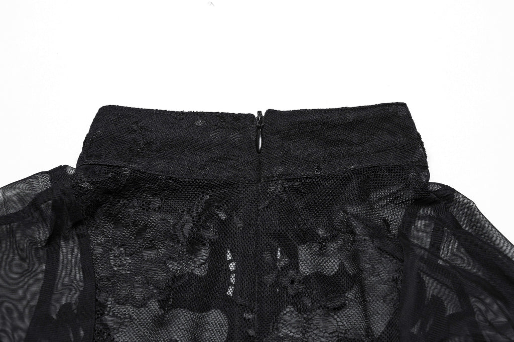 Punk Rave Gothic Applique Top