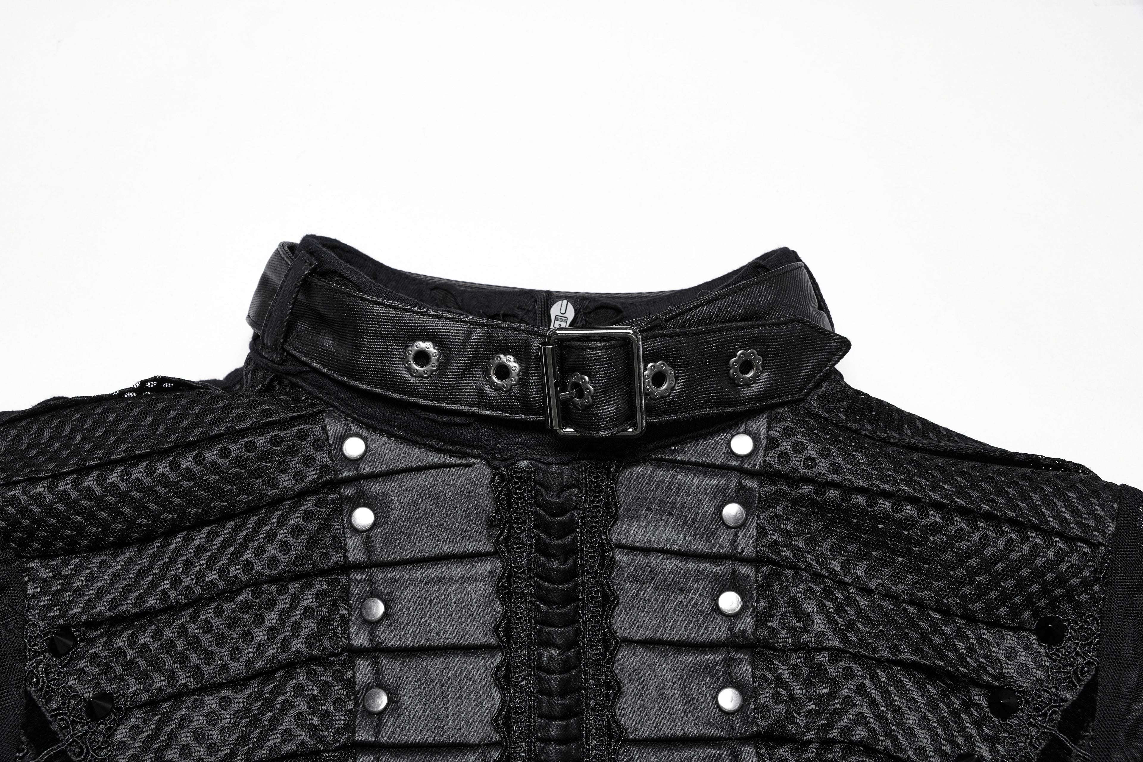 Punk Rave Seraphine Spinal Lace Panel Maxi Dress In Black