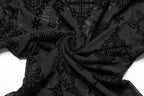 Punk Rave Ravena Cross Flocking Mesh Top