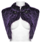 Punk Rave Lilith Gradient Devil Fur Shawl In Violet