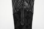 Punk Rave Seraphina Cross Flocking Flare Pants