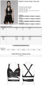 PUNK RAVE – Nyx Elastic Cross Strap Crop Top