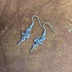Flying Fairy Charm Drop Earrings