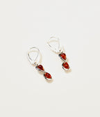 Amber Infinity Drop Earrings