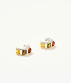 Multicolour Baguette Amber Earrings (PRE-ORDER)