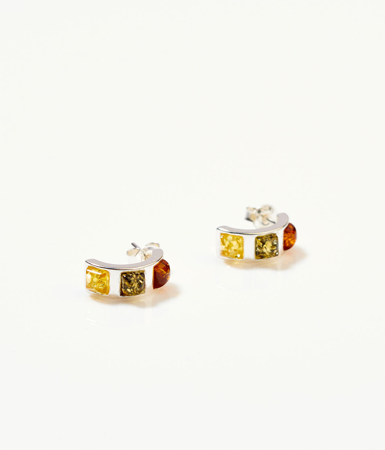 Multicolour Baguette Amber Earrings (PRE-ORDER)