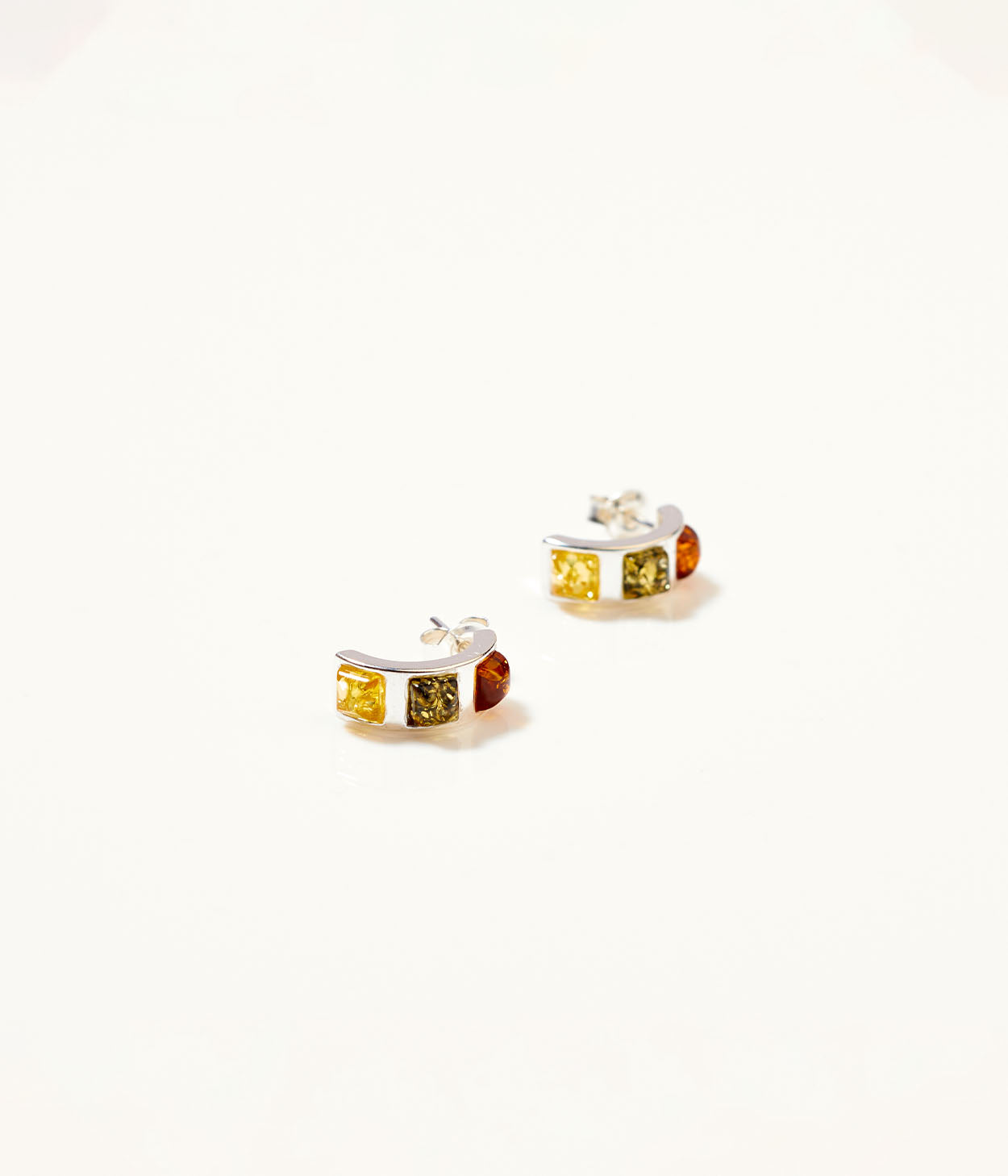 Multicolour Baguette Amber Earrings (PRE-ORDER)