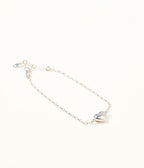 Reversible Dainty Amber Heart Bracelet