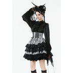 Dark in Love Hexa Layered Tartan Skirt