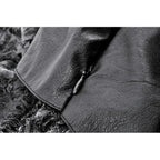 Dark in Love Elandra Layered Lace Handkerchief Hem Goth Skirt in Charcoal Black