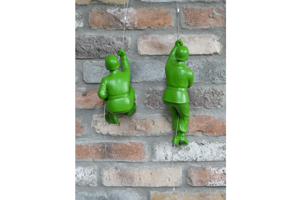 Set Of 2 Hanging Toy Soldiers