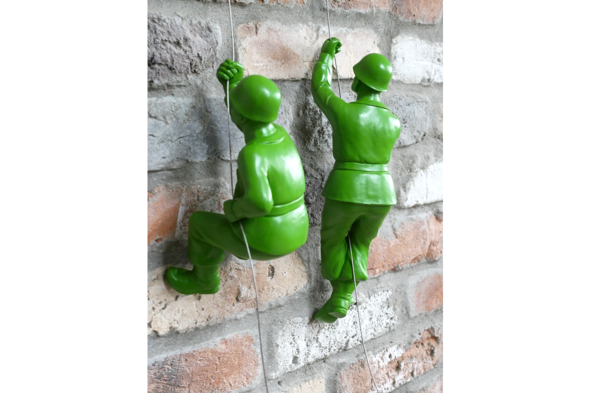 Set Of 2 Hanging Toy Soldiers