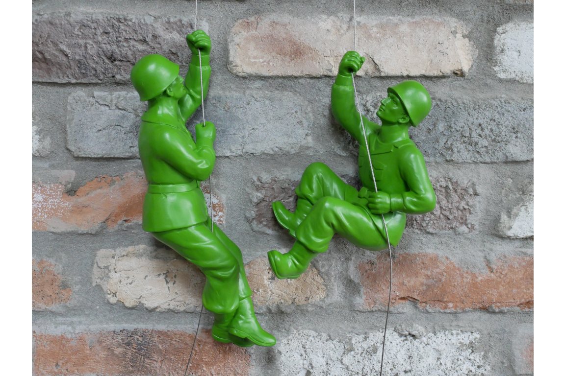 Set Of 2 Hanging Toy Soldiers
