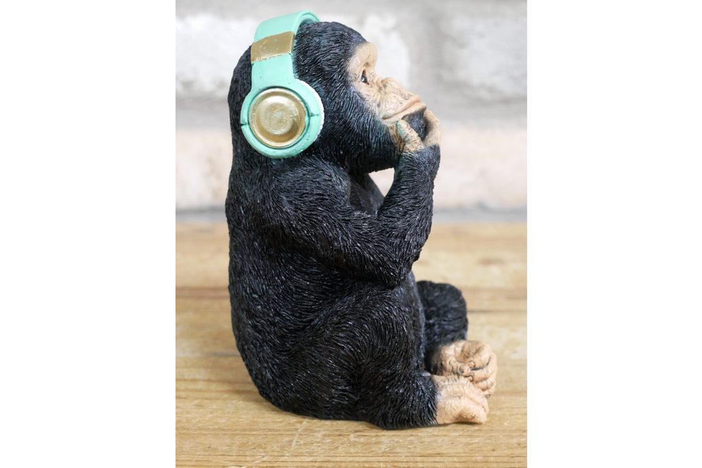 Monkey With Headphones