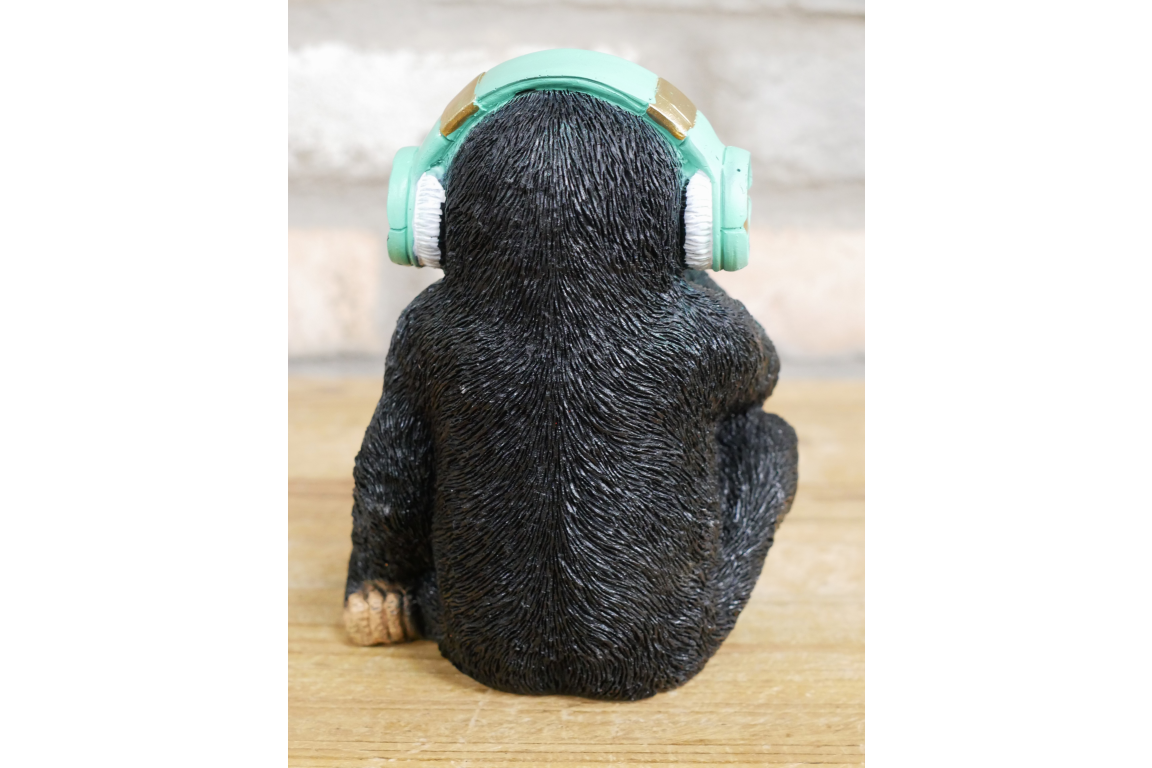 Monkey With Headphones