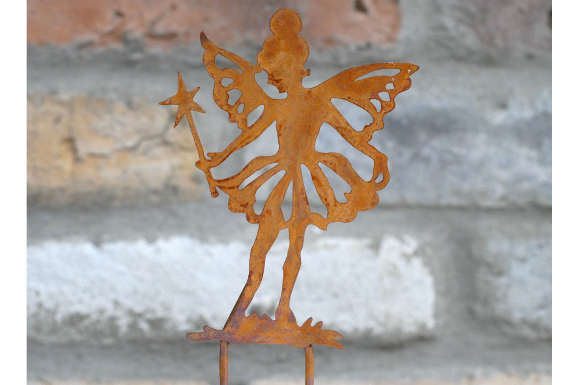 Set Of 6 Rusty Mini Stakes
