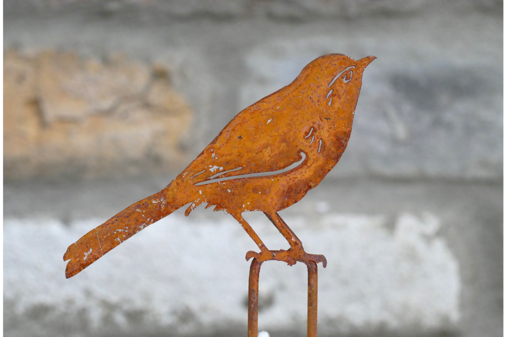 Set Of 6 Rusty Mini Stakes