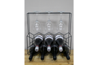 Wine Bottle & Glasses Holder