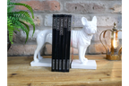 White Dog Bookends