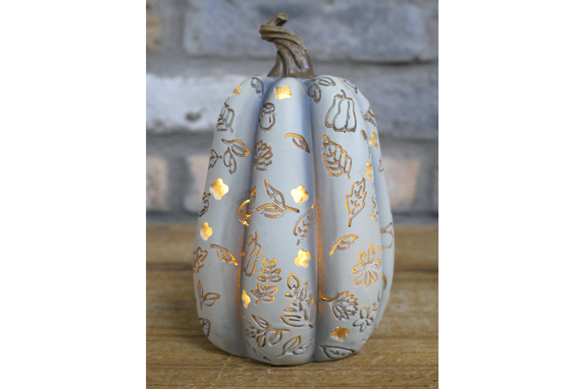 Set Of 3 Light Up Pumpkins