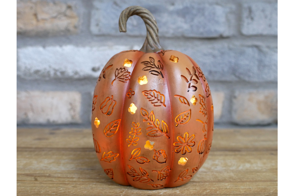 Set Of 3 Light Up Pumpkins