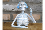 Skeleton With Headphones - (Blue)