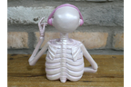 Skeleton With Headphones (Pink)