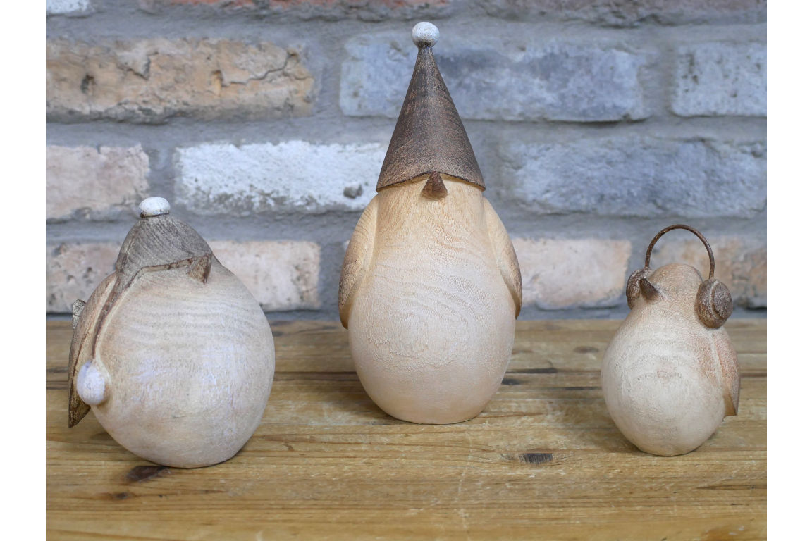 Set Of 3 Winter Birds