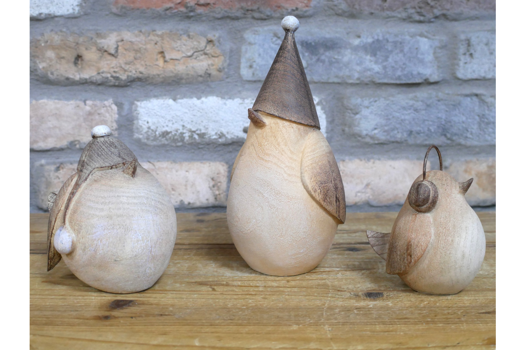 Set Of 3 Winter Birds