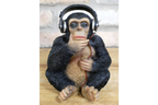 Monkey With Headphones