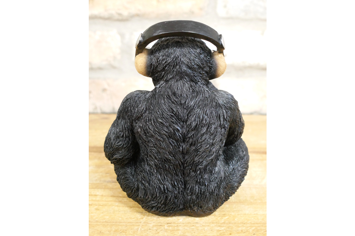 Monkey With Headphones
