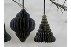 Set Of 4 Decorations (15cm) - Black