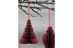 Set Of 4 Decorations (15cm) - Red