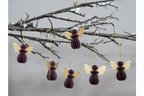 Set Of 6 Angels - Purple