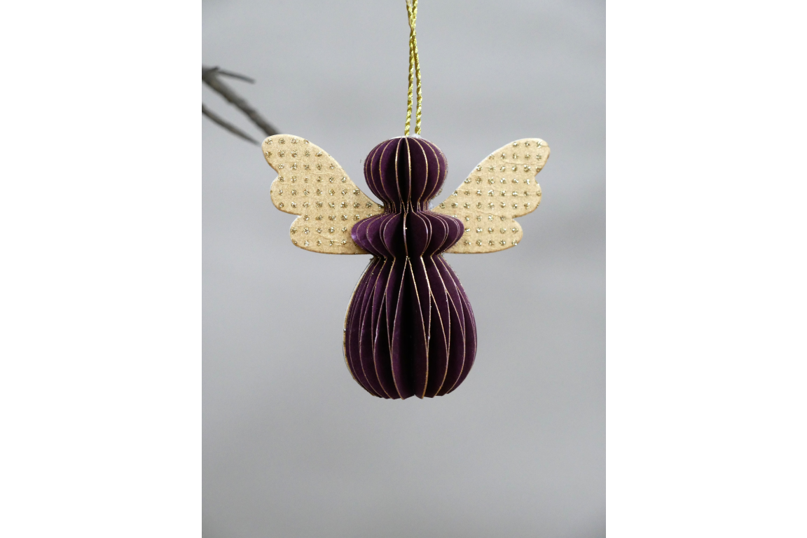 Set Of 6 Angels - Purple