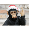 Up Yours Monkey Wine Bottle Holder - Christmas
