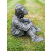 Boy Sat With Football