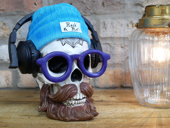 Skull With Headphones