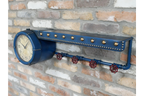Shelf With Clock & Hooks