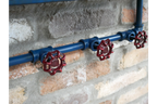 Shelf With Clock & Hooks
