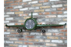 Green Aeroplane Clock